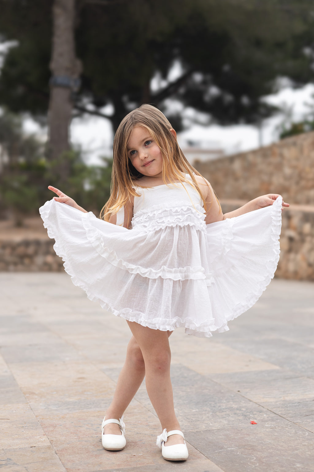 MAYA | Vestido de Paneles y Micro-Volantes