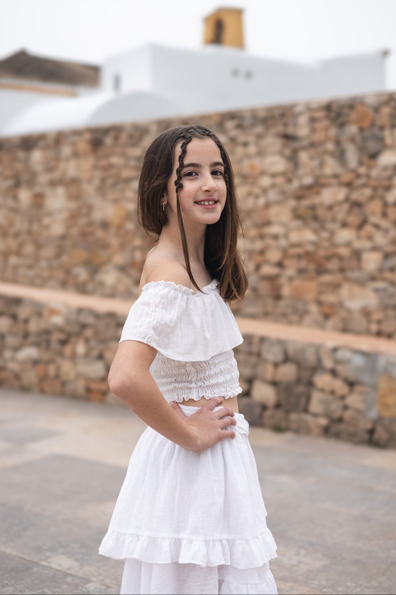 SORA | Ruffle Strapless Top
