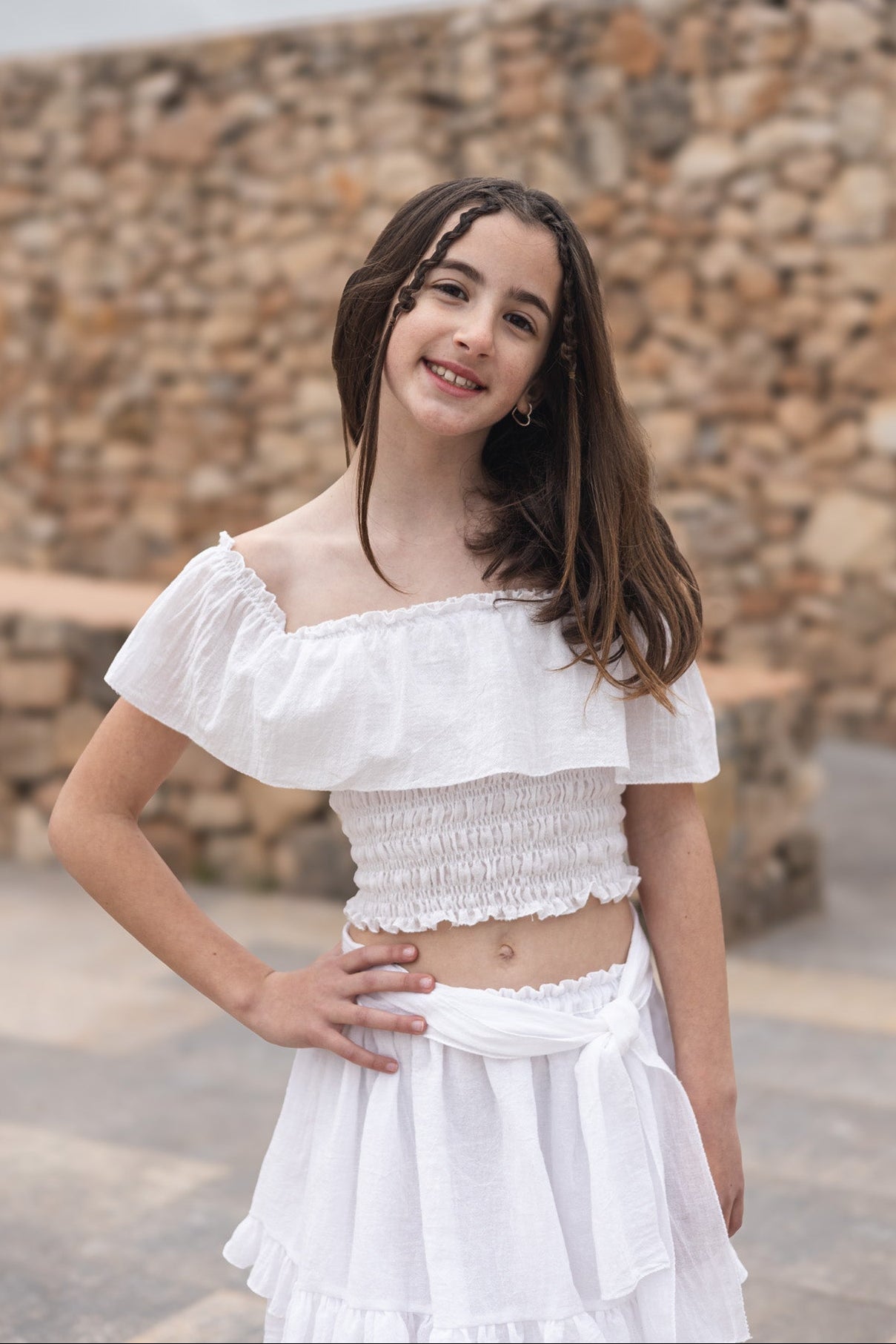 SORA | Ruffle Strapless Top