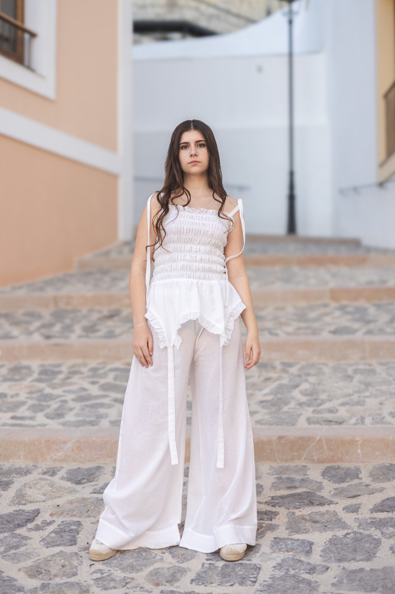ZENITH PALAZZO | 100% Cotton Gauze Palazzo Pants