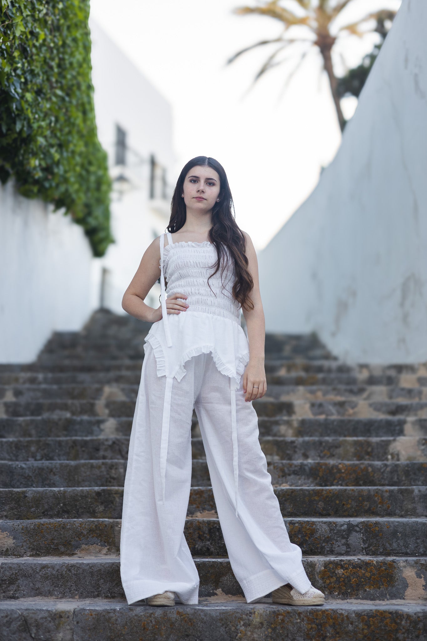 ZENITH PALAZZO | 100% Cotton Gauze Palazzo Pants