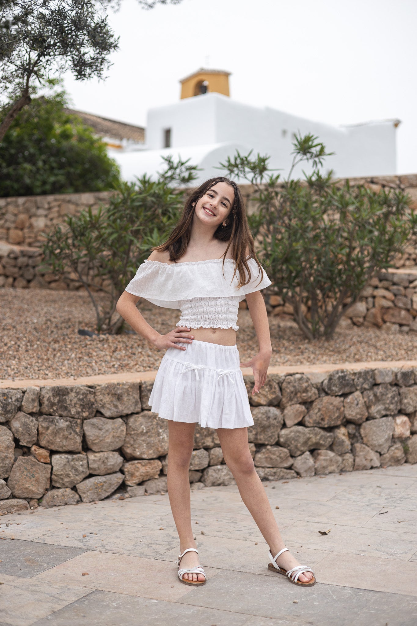 AIRA | Short Cotton Gauze Bubble Skirt