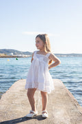 SAVIA | Vestido Midi Gasa y Puntillas Algodón 100%