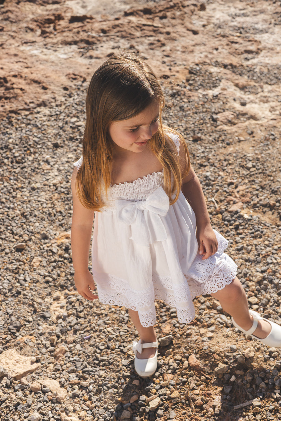 SAVIA | Vestido Midi Gasa y Puntillas Algodón 100%